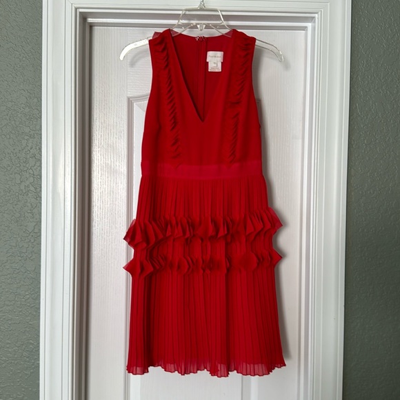 Foxiedox Pleated Ruffle Dress - Picture 3 of 6